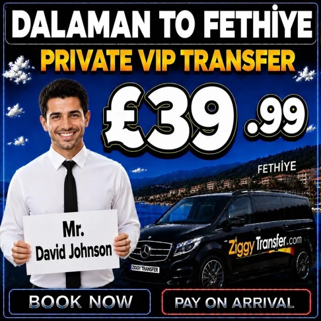 Taxi from Dalaman Airport to Fethiye